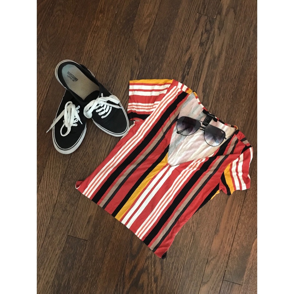 Striped bodysuit
